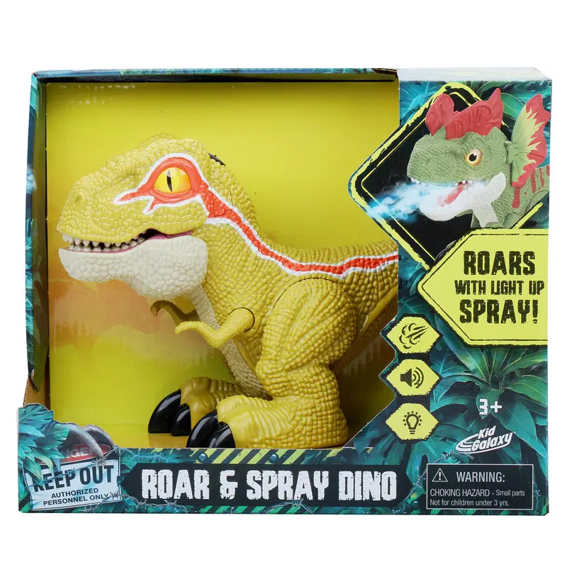 Kid Galaxy Dino Streamer Raptor – Mist-Spraying, Realistic Dinosaur Toy