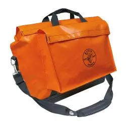 Klein Tools 5181ORA Large Orange Contractor Tool Bag – Durable Canvas Construction