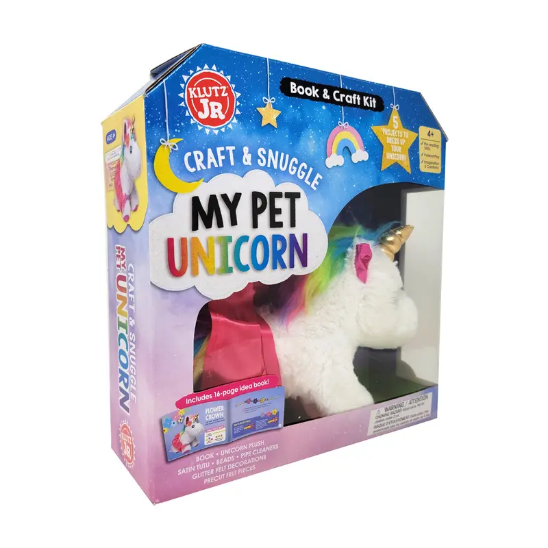 Klutz Jr. Unicorn Snuggle & Craft Kit – Build-Your-Own Plush Pet Adventure