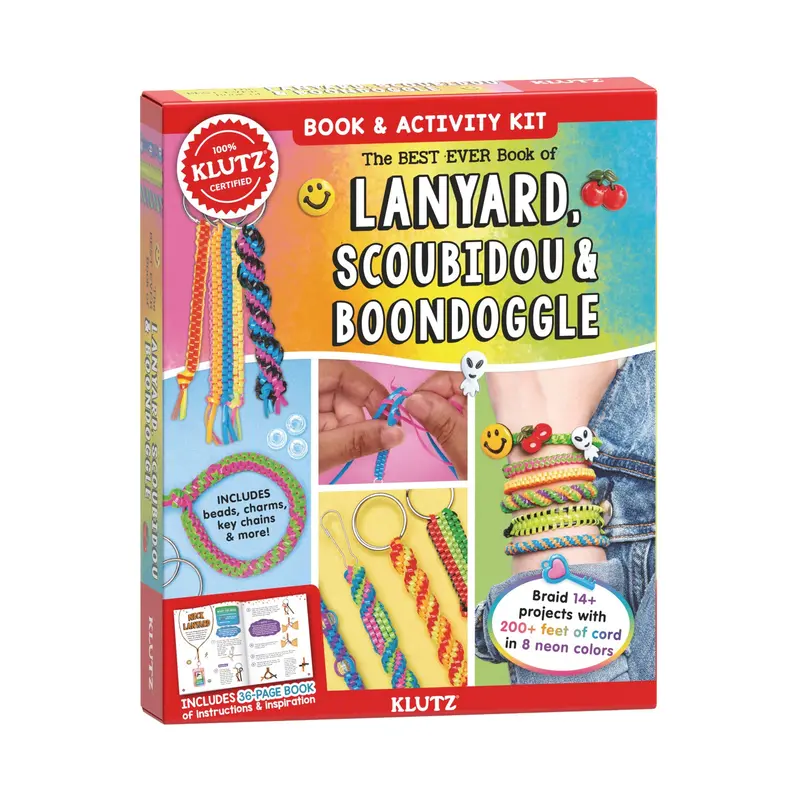 Klutz Lanyard & Scoubidou Craft Book – Best-Ever Cord Crafts Guide