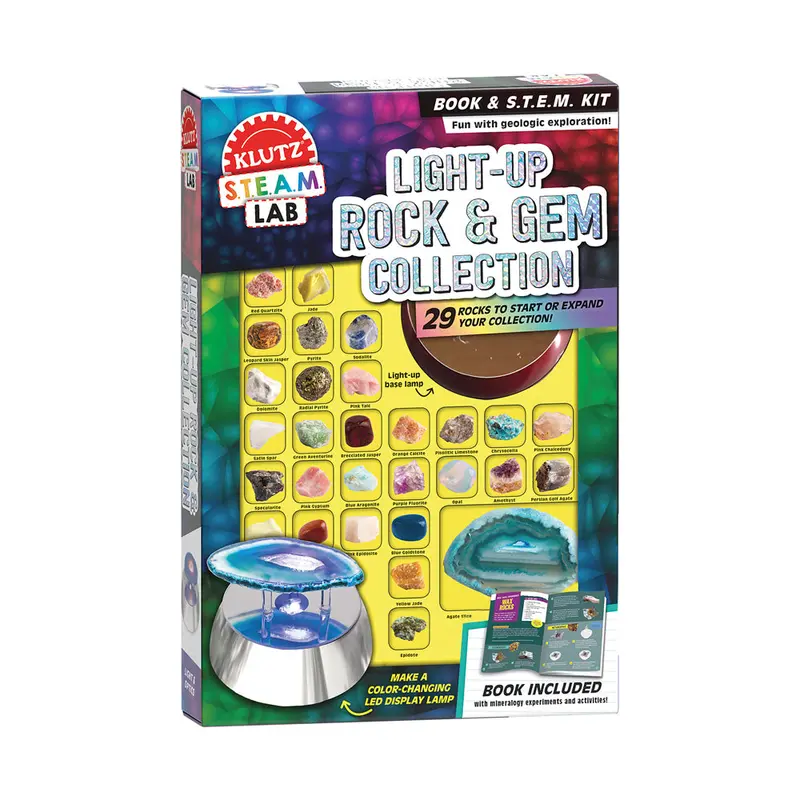 Klutz Light-Up Rock & Gem Science Kit – Illuminated Mineral Exploration Set