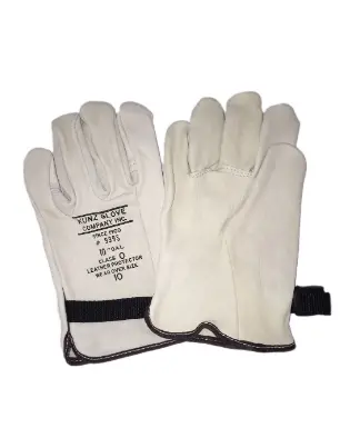 Kunz 10″ Goatskin Leather Protectors for Rubber Insulating Gloves