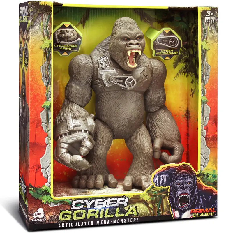 Lanard Primal Clash Cyber Gorilla – 10-Inch Articulated Action Figure