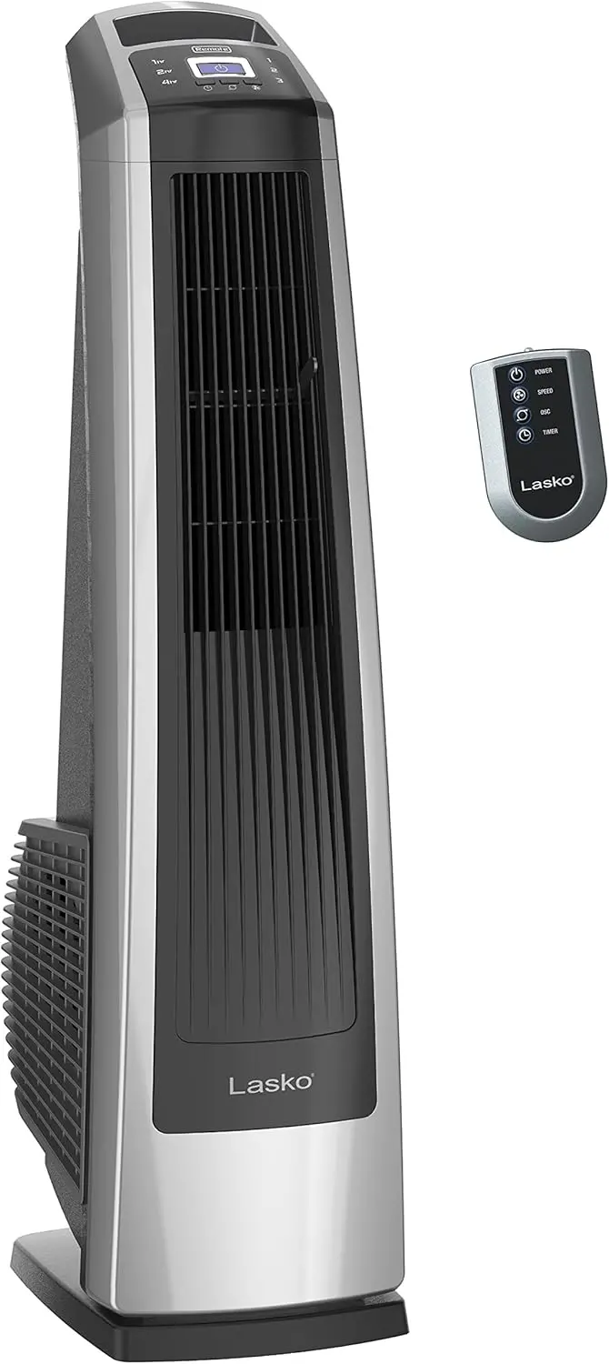 Lasko U35115 High-Velocity Tower Fan — 35-Inch Oscillating Design with Remote, Timer & 3 Speed Settings