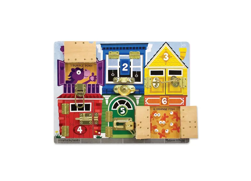 Latches Wooden Learning Board – Fine Motor & Problem-Solving Skill Builder