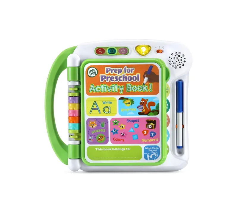 LeapFrog Prep for Preschool Erasable Activity Book with Learning Marker