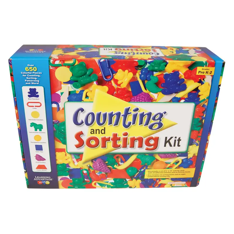 Learning Advantage Counting & Sorting Kit – Hands-On Early Math Manipulatives