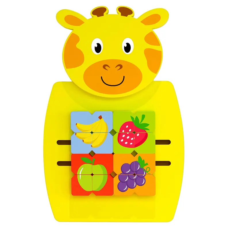 Learning Advantage Giraffe Wall Activity Panel – Yellow Early Learning Toy for Toddlers