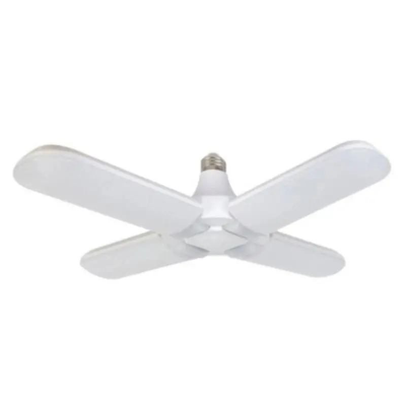 LED Garage Light Bulb – 6500K Cool White, E26 Base with Adjustable Fan Blade Design