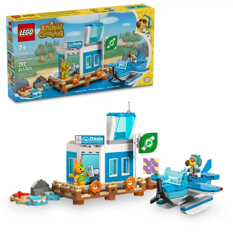 LEGO Animal Crossing Dodo Airlines Airport – Fly to a Vibrant Island Playset 77051