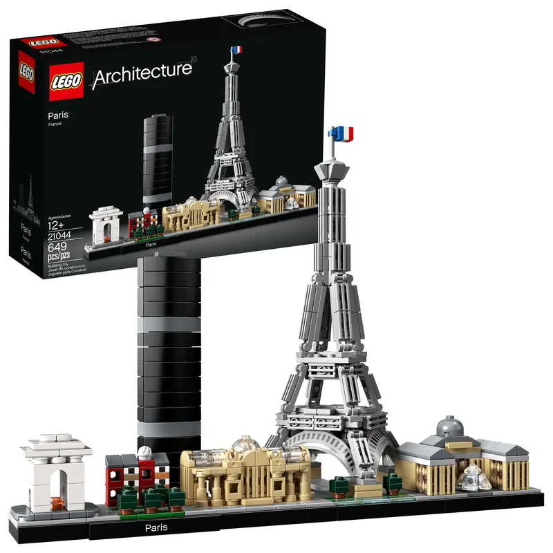 LEGO Architecture Paris Skyline – 694-Piece Iconic Landmark Building Set (21044)
