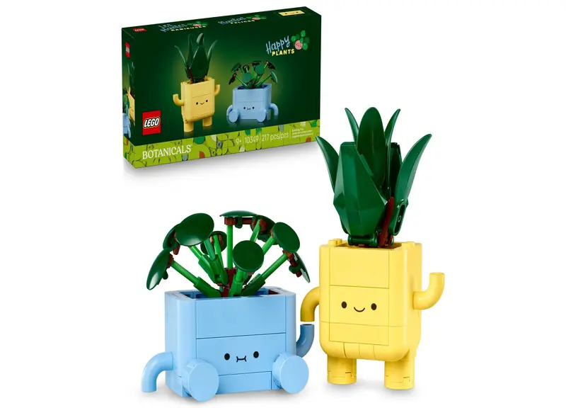 LEGO Botanicals Happy Plants Creative Building Set (10349, 217 Pieces)