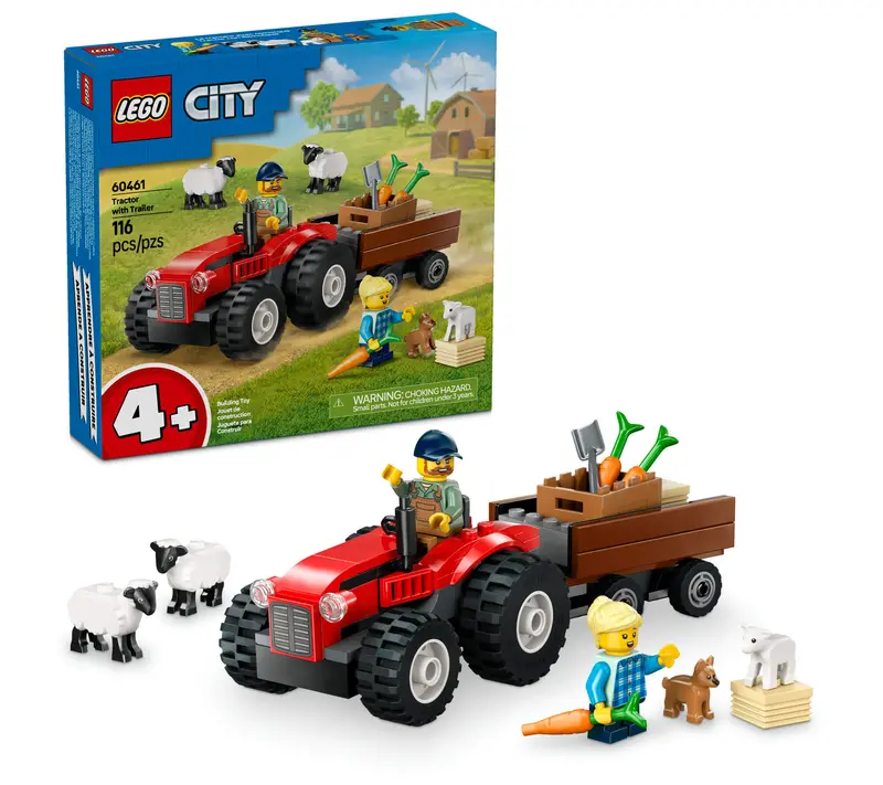 LEGO City Farm Adventure – Tractor & Sheep Playset (60461)