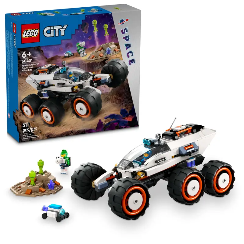LEGO City Space Mission Rover Playset with Alien Creature – Set 60431
