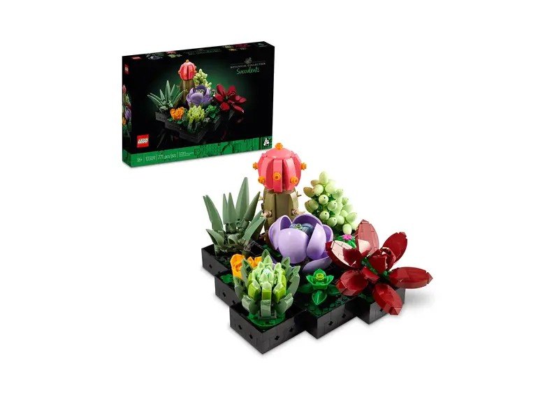 LEGO Icons 10309 Succulents Botanical Collection – 771-Piece Realistic Plant Building Set