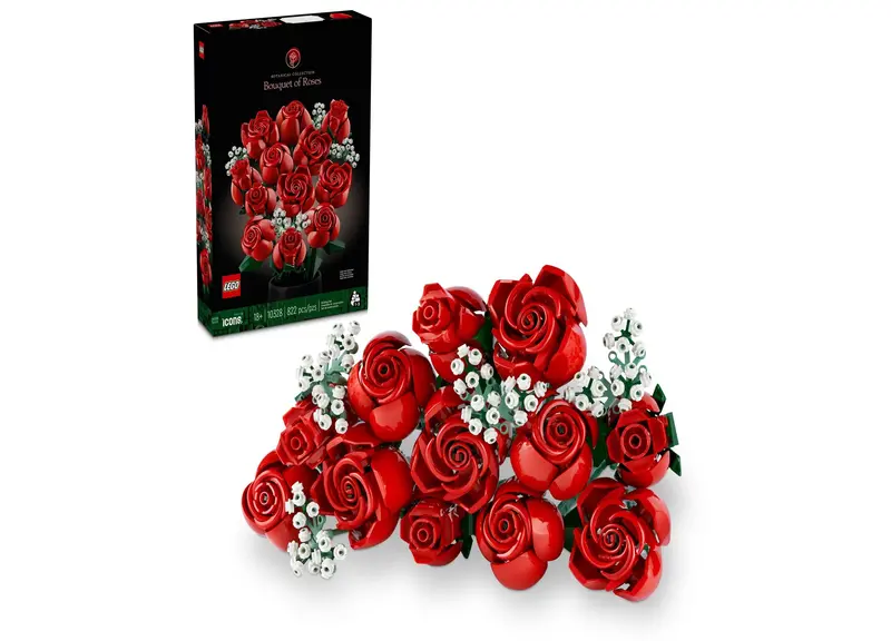 LEGO Icons Bouquet of Roses (10328) – Realistic Floral Display Set