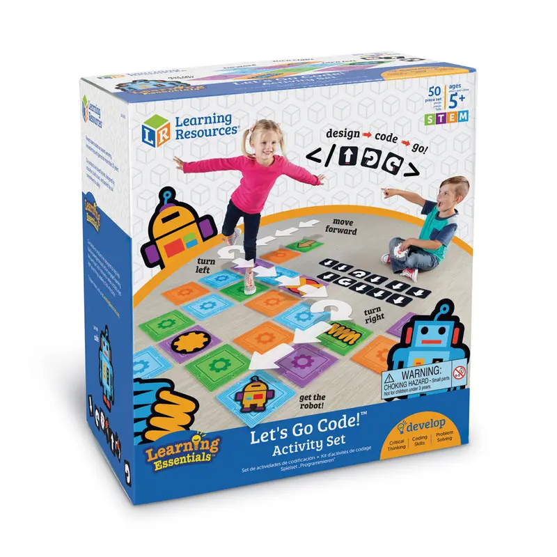 Let’s Go Code! Activity Set – Screen-Free Intro to Computational Thinking for Kids