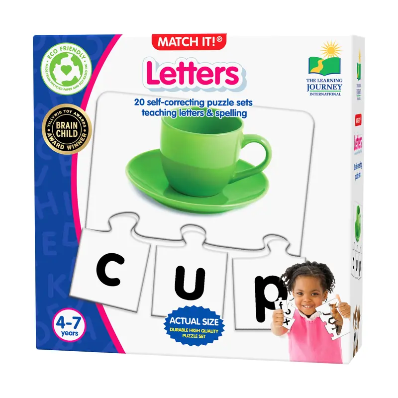 Letters Match Puzzle – Alphabet Recognition & Spelling Practice Kit