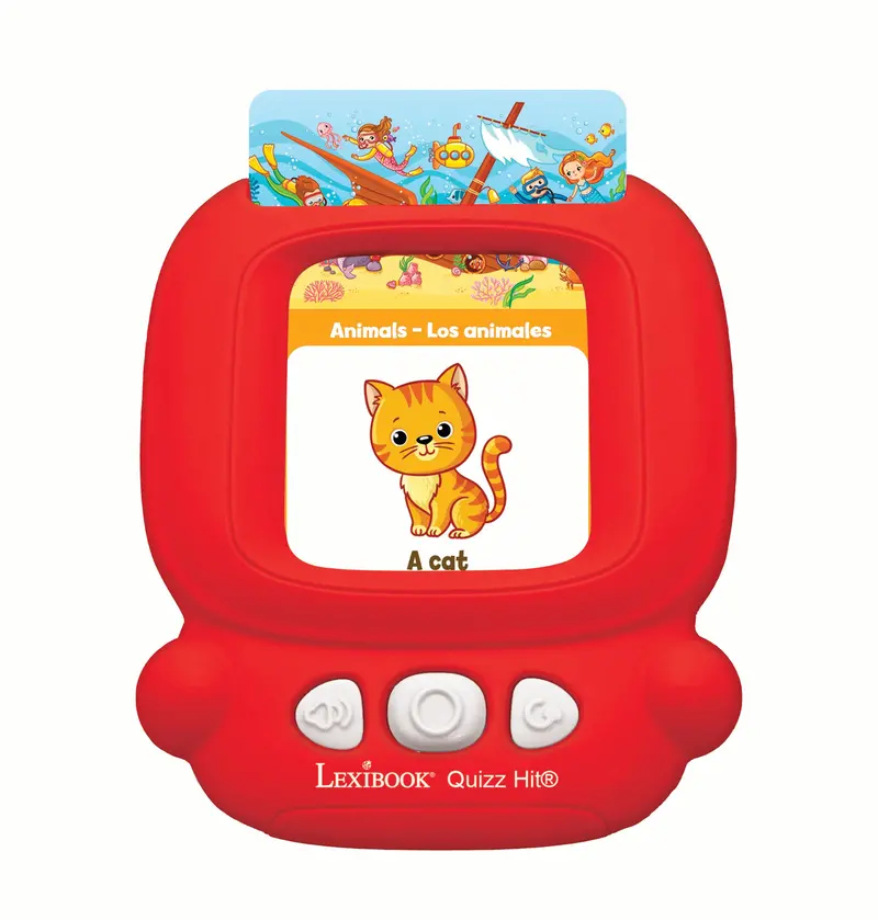 Lexibook Bilingual Talking Card Reader for English-Spanish Language Practice