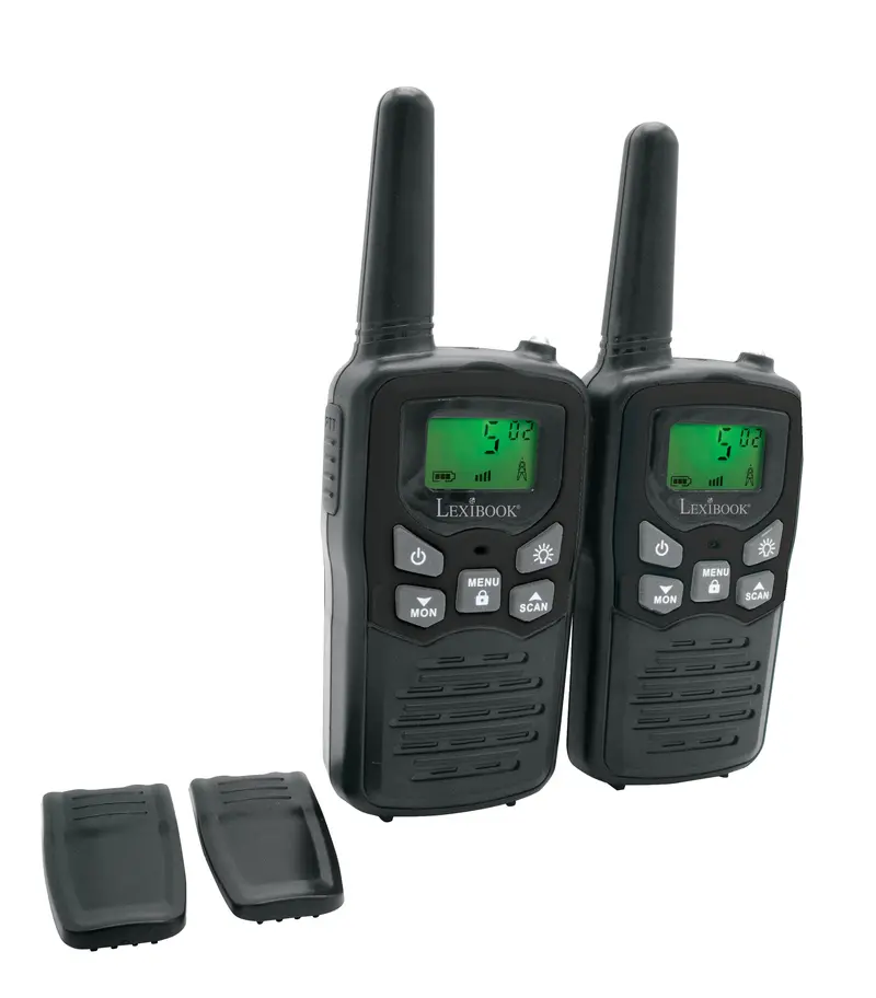 Lexibook Long-Range Digital Walkie Talkies with Built-in Flashlights – Outdoor Adventure Pair