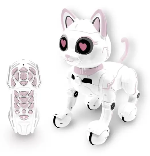 Lexibook Power Kitty – Interactive Robotic Cat with Smart Responses & Sounds