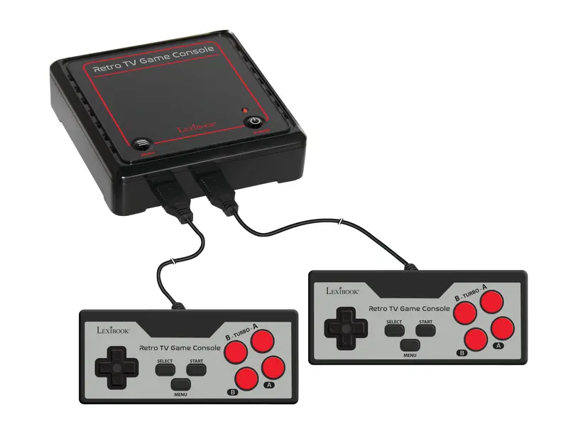 Lexibook Retro-Style Gaming Console with 300 Preloaded Games & 2 Controllers