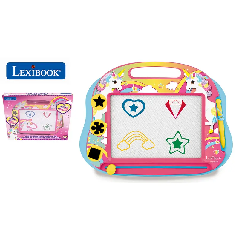 Lexibook Unicorn Magnetic Drawing Board – Multicolor Creative Play Tablet