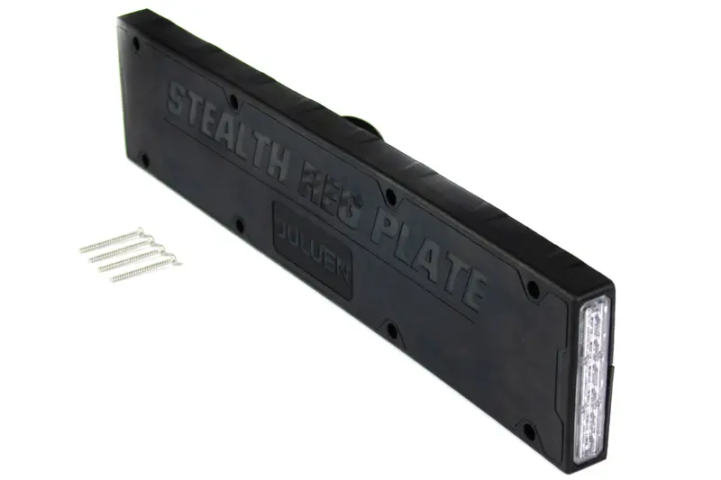 License Plate Mount with Integrated Strobe Lighting System