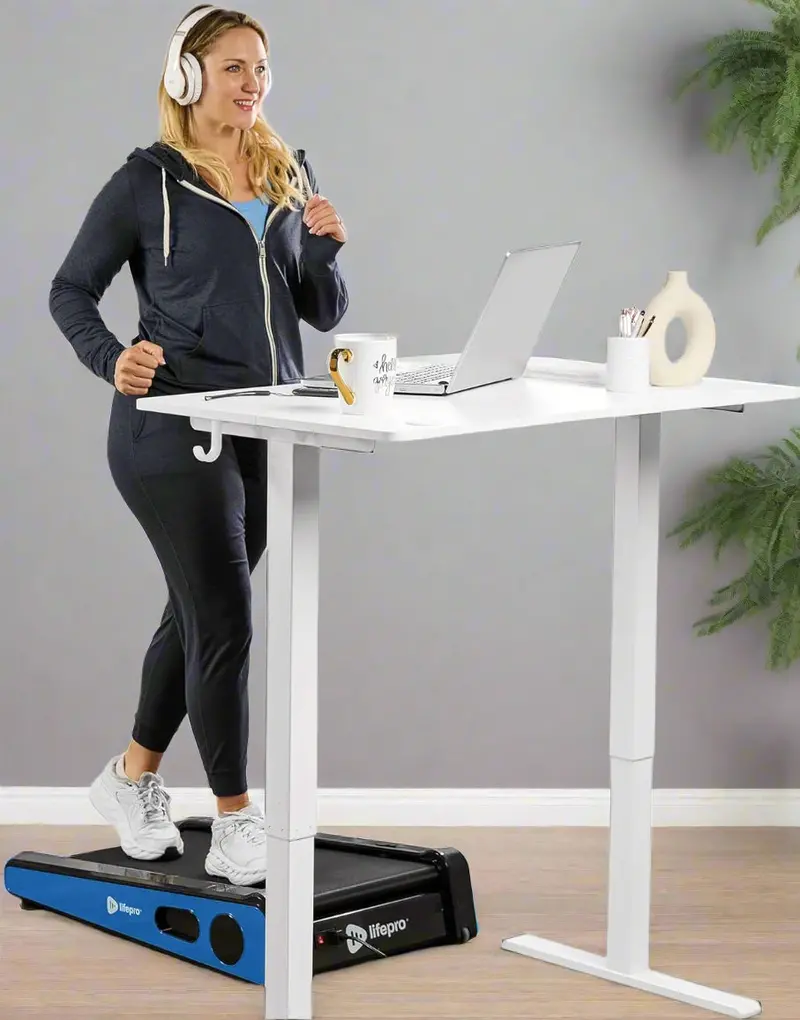 LifePro Portable Walking Pad – Compact Under-Desk Treadmill, 30″ Running Surface, Max 3 MPH, 220-Lb Capacity for Home or Office Use