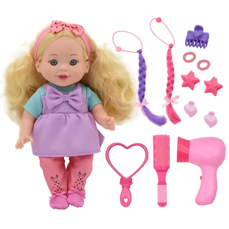 Lil Tots Talking Hair-Styling Doll – 12-Inch Interactive Playset