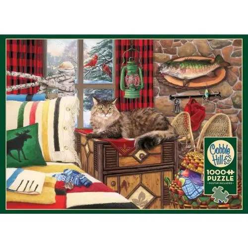 Lodge Cozy Cabin 1000-Piece Jigsaw Puzzle for Adults & Kids