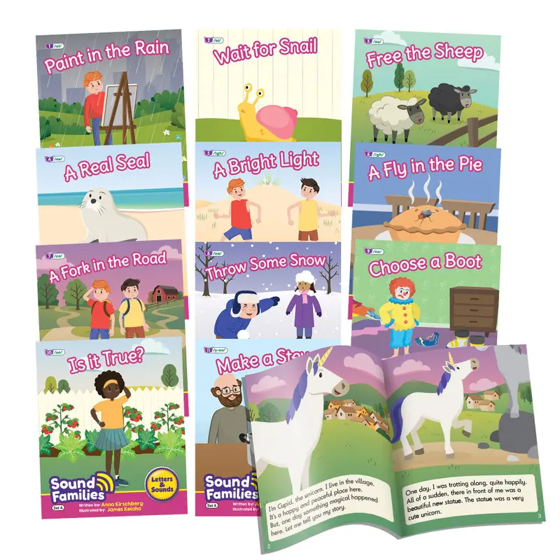 Long Vowel Sound Families Fiction Readers – 12-Book Phonics Story Set