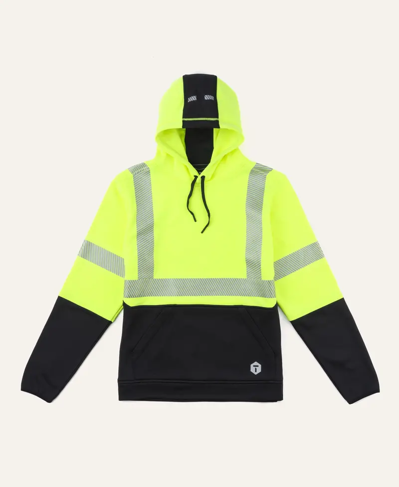 M2 Grid Hoodie with High-Visibility Trim – Unisex Fit
