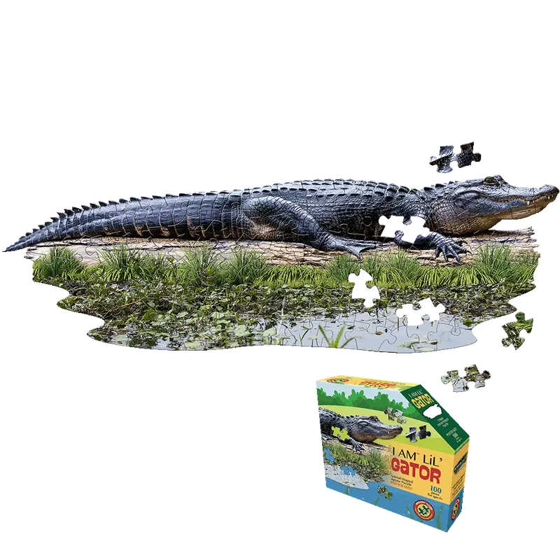Madd Capp Alligator Silhouette 100-Piece Kids’ Jigsaw Puzzle