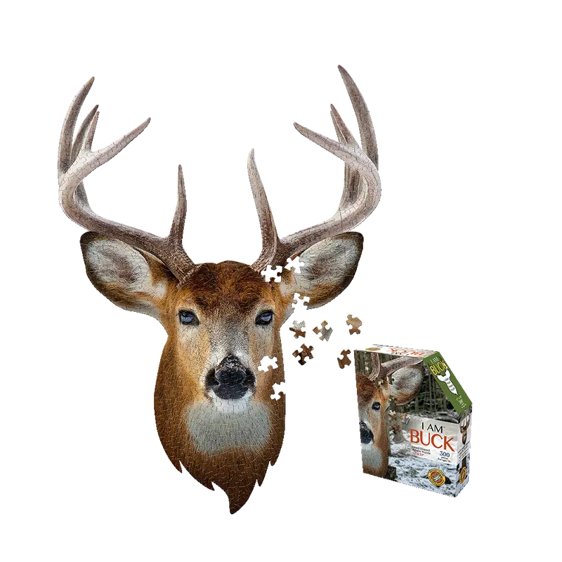 Madd Capp I AM BUCK Puzzle – 300-Piece Wildlife-Themed Jigsaw Featuring Deer Imagery