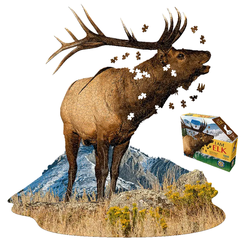 Madd Capp I AM ELK Puzzle – 1000-Piece Wildlife-Themed Shaped Jigsaw