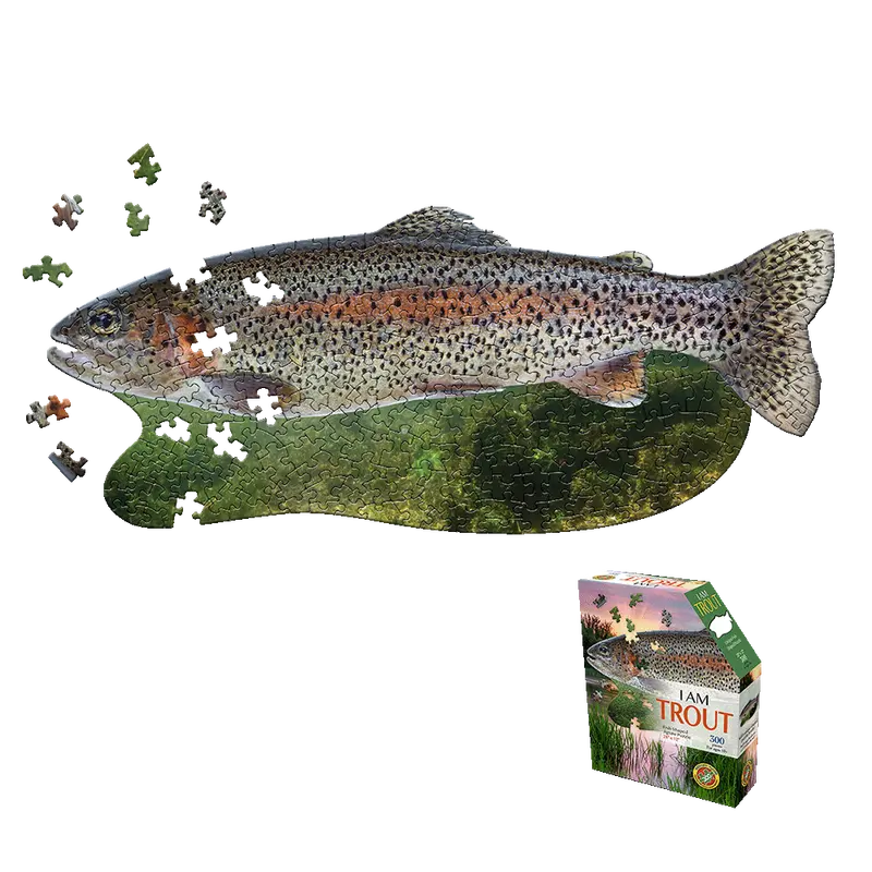 Madd Capp I AM Trout Puzzle – 300-Piece Animal-Themed Jigsaw for Puzzle Enthusiasts