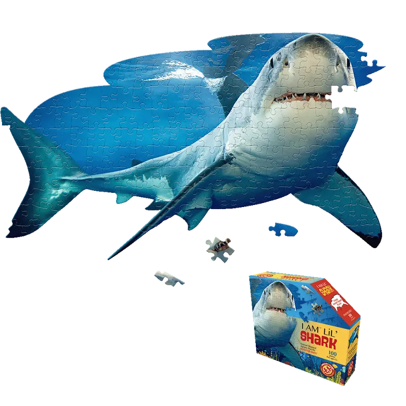 Madd Capp LiL’ SHARK Themed Jigsaw Puzzle – 100-Piece Kids’ Challenge