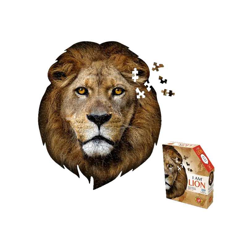 Madd Capp Lion Profile 300-Piece Wildlife Jigsaw Puzzle