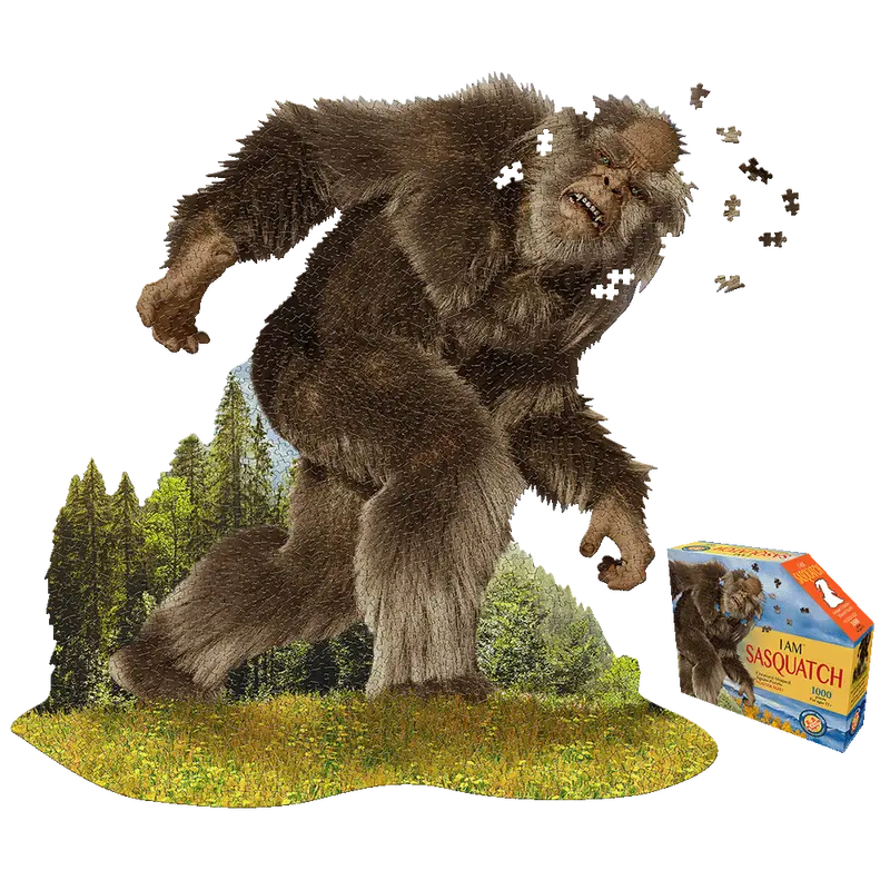 Madd Capp Sasquatch Shaped Puzzle – 1000-Piece Unique Silhouette Jigsaw