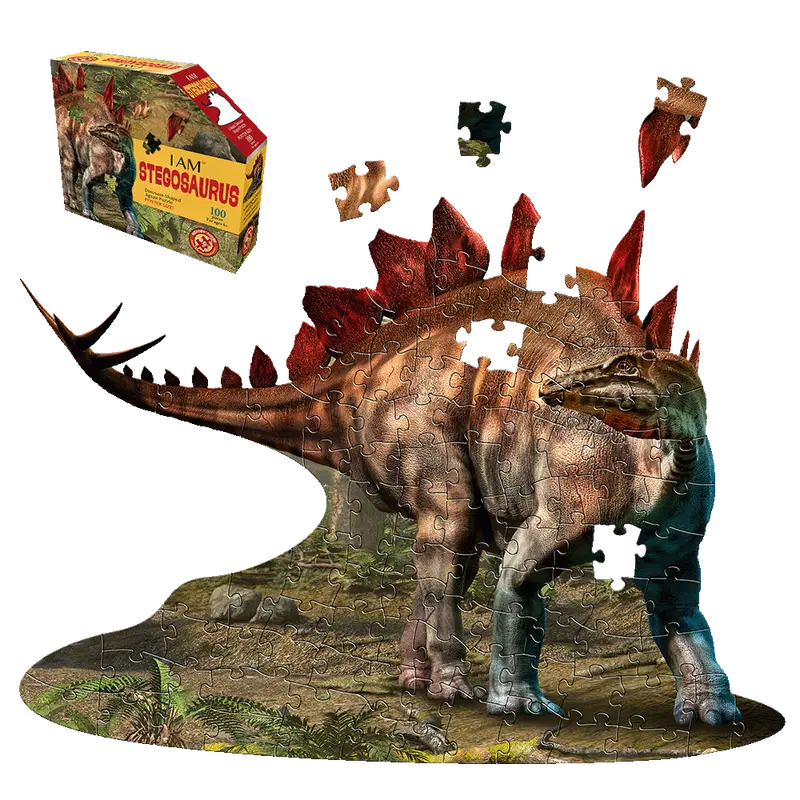Madd Capp Stegosaurus Silhouette 100-Piece Dinosaur Puzzle