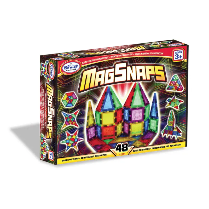 MagSnaps Starter Set – 48-Piece Magnetic Building Toys for Beginners