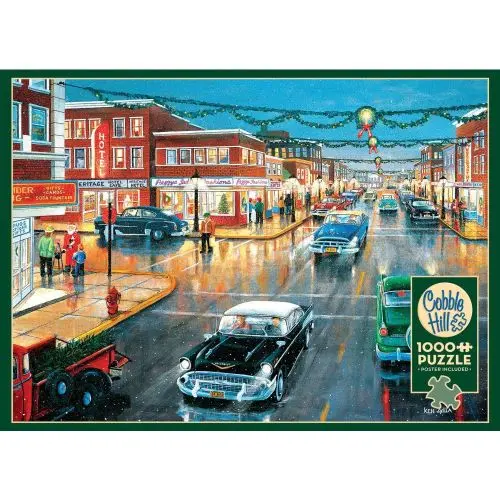 Main Street in Season Jigsaw – 1000-Piece Detailed Townscape Puzzle