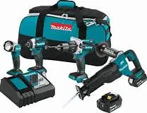 Makita XT450T 18V 4-Piece Cordless Power Tool Combo Kit