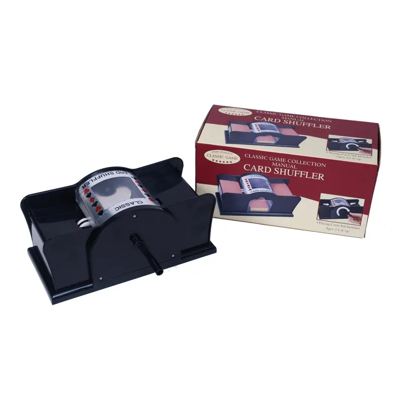 Manual Dual-Deck Card Shuffler for Effortless Mixing