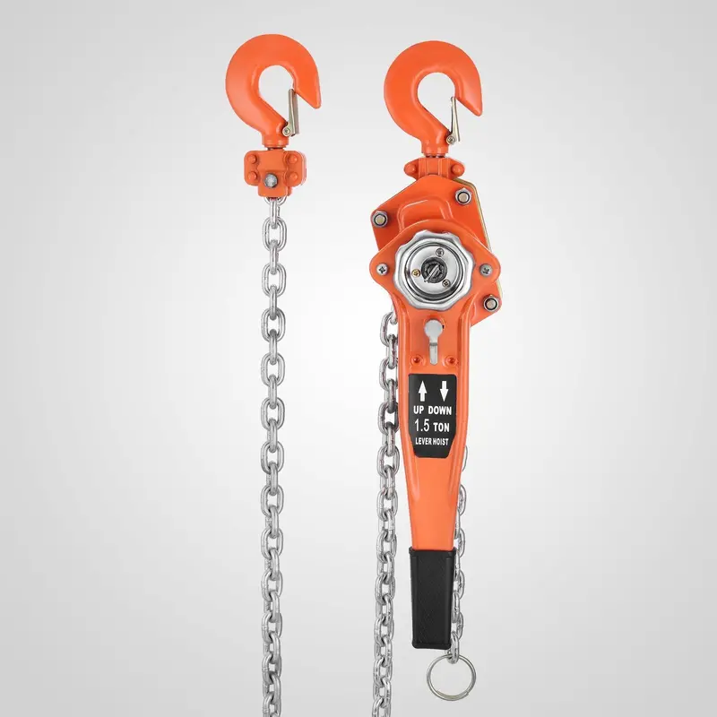 Manual Ratchet Come-Along Hoist – 1.5, 3, and 6 Ton Capacity Chain Puller (Multiple Sizes)