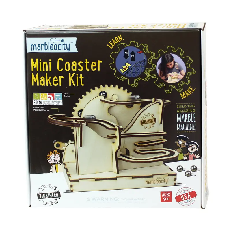 Marbleocity Mini Coaster Maker – STEM-Focused Marble Run Building Set