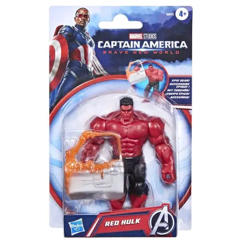 Marvel Captain America Deluxe Action Figure – 12-Inch Red Hulk Variant (Brave New World)