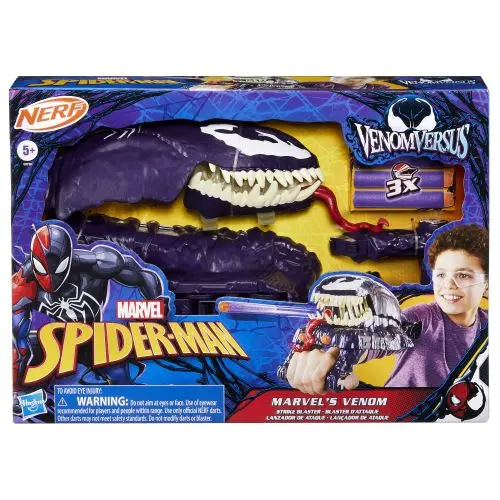 Marvel Spider-Man Venom Strike Blaster – NERF-Powered Superhero Action Toy