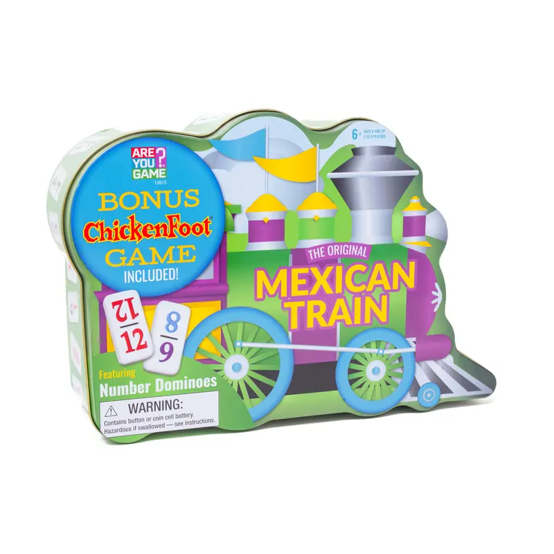 Mexican Train Dominoes Deluxe Set – Includes Chickenfoot Variant